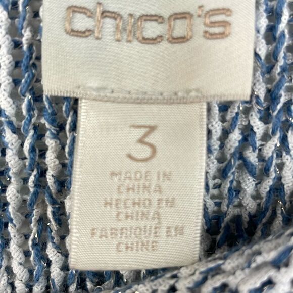 CHICO’s Space-Dye Jewel Pullover Sweater size 3 or Large - Picture 10 of 13